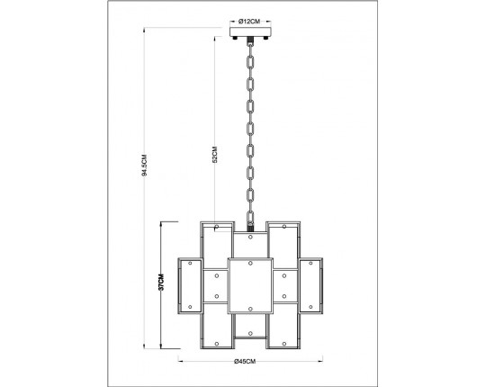 Подвесная люстра Arte Lamp Theemin A4068LM-7SG