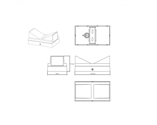 Уличный настенный светодиодный светильник Arte Lamp Gunter A6306AL-2BK