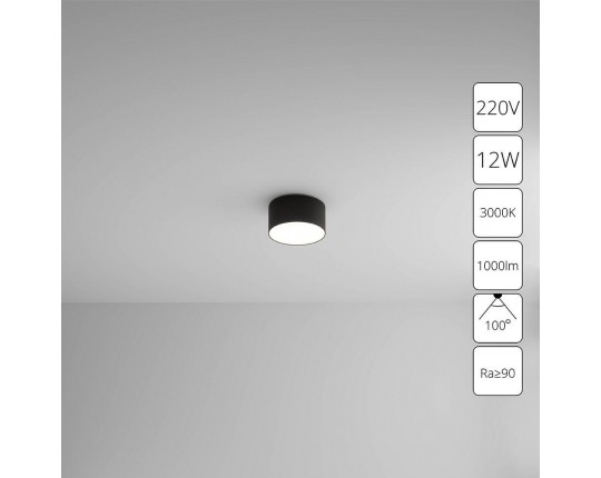 Потолочный светодиодный светильник Arte Lamp Fado A7312PL-1BK