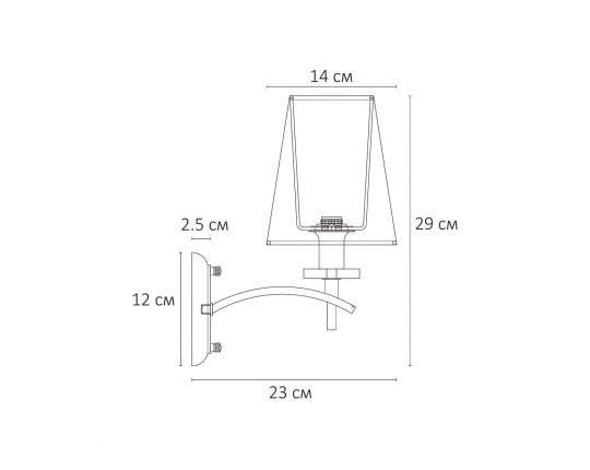 Бра Arte Lamp Kensington A4098AP-1CC