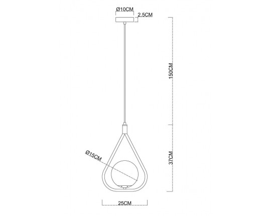 Подвесной светильник Arte Lamp Matisse A7764SP-1BK