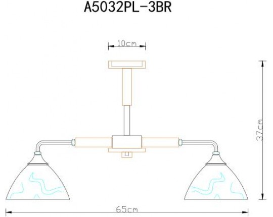 Потолочная люстра Arte Lamp Matthew A5032PL-3BR