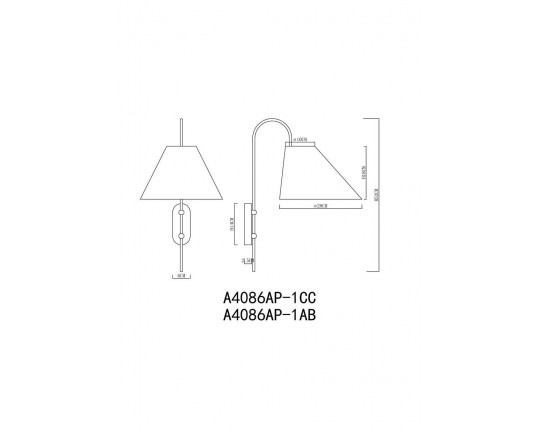 Бра Arte Lamp Rondo A4086AP-1CC