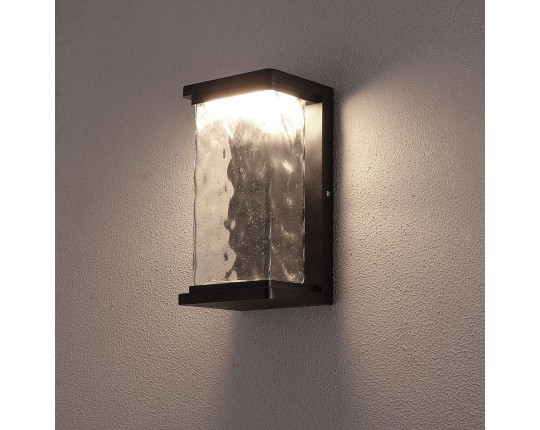 Уличный настенный светодиодный светильник Arte Lamp Atlantis A2313AL-1BK