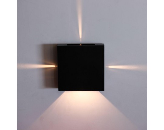 Уличный настенный светодиодный светильник Arte Lamp Algol A1445AL-4BK