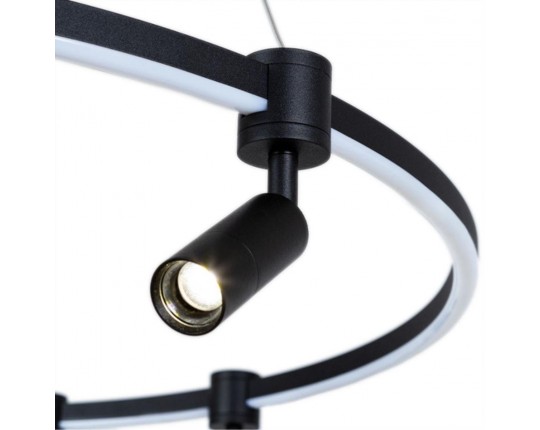 Подвесная светодиодная люстра Arte Lamp Ring A2186SP-1BK