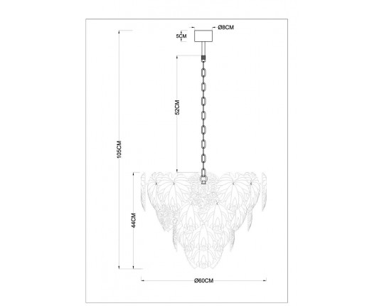 Подвесная люстра Arte Lamp Kapri A4078LM-12GO