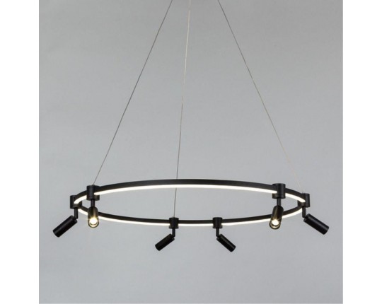 Подвесная светодиодная люстра Arte Lamp Ring A2186SP-1BK