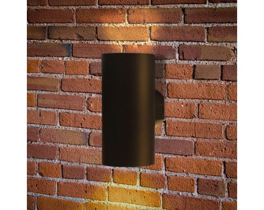 Уличный настенный светодиодный светильник Arte Lamp Alcyone A6109AL-2BK