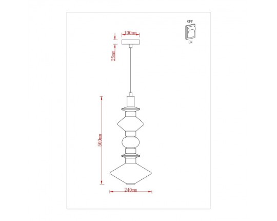 Подвесной светодиодный светильник Arte Lamp Fiorato A2442SP-15PB