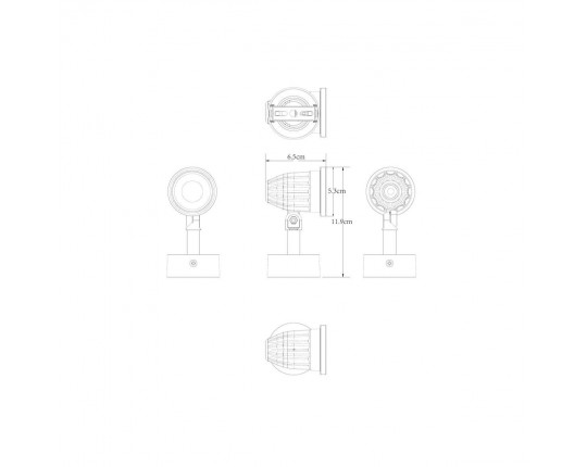 Уличный настенный светодиодный светильник Arte Lamp Elsie A1127AL-1BK