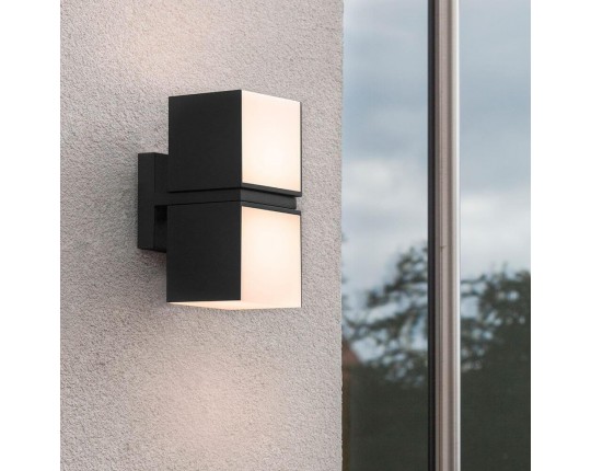 Уличный настенный светодиодный светильник Arte Lamp Belgrade A5193AL-2BK