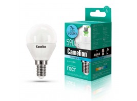 Лампа светодиодная Camelion E14 7W 4500K LED7-G45/845/E14 12071