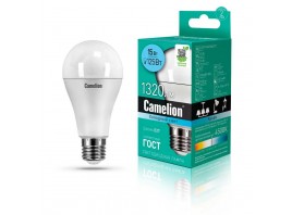 Лампа светодиодная Camelion E27 15W 4500K LED15-A60/845/E27 12186