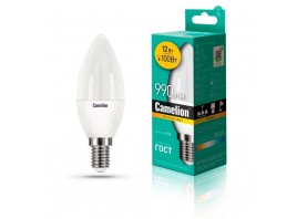 Лампа светодиодная Camelion E14 12W 3000K LED12-C35/830/E14 13687