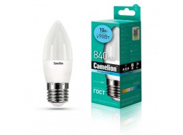 Лампа светодиодная Camelion E27 10W 4500K LED10-C35/845/E27 13562