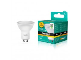 Лампа светодиодная Camelion GU10 7W 3000K LED7-GU10/830/GU10 11654