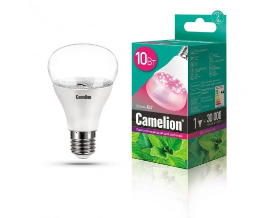 Лампа светодиодная Camelion для растений 10W E27 LED10-PL/BIO/E27 13241