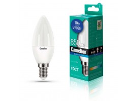 Лампа светодиодная Camelion E14 10W 6500K LED10-C35/865/E14 13563