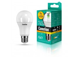 Лампа светодиодная Camelion E27 9W 3000K LED9-A60/830/E27 12043