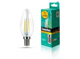 Лампа светодиодная Camelion E14 7W 3000K LED7-C35-FL/830/E14 13452