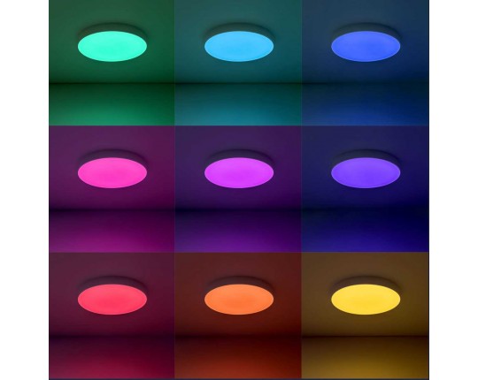 Потолочный светодиодный светильник с пультом ДУ Citilux Купер RGB Белый CL72470G0