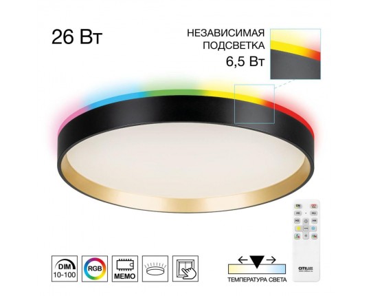 Светильник с пультом Citilux ETALON CL750321R Светильник с пультом Citilux ETALON CL750321R