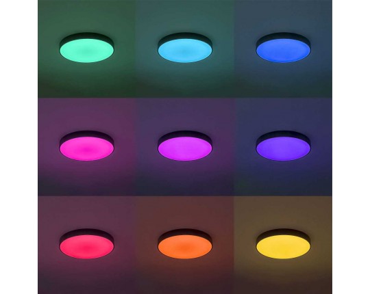 Потолочный светодиодный светильник с пультом ДУ Citilux Купер RGB Черный CL72495G1