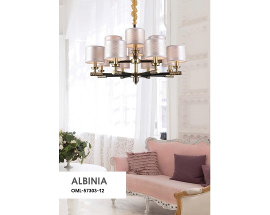 Подвесная люстра Omnilux Albinia OML-57303-12 Подвесная люстра Omnilux Albinia OML-57303-12