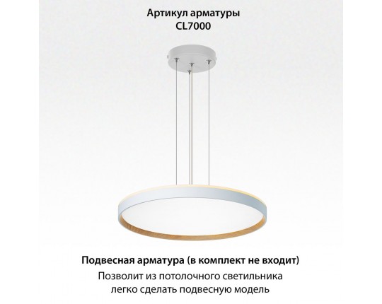 Потолочный светодиодный светильник Citilux Etalon CL750500R