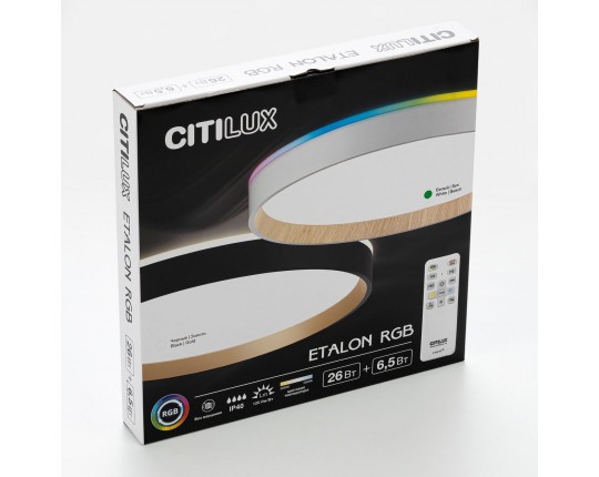 Потолочный светодиодный светильник Citilux Etalon CL750320R