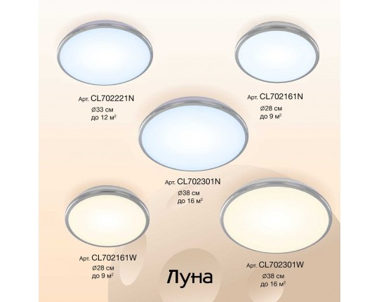 Потолочный светодиодный светильник Citilux Луна CL702161N