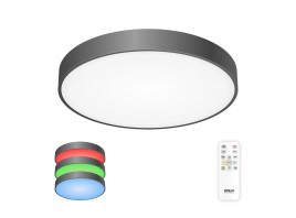 Потолочный светодиодный светильник с пультом ДУ Citilux Купер RGB Черный CL72495G1