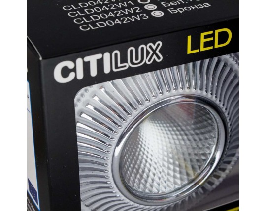 Встраиваемый светодиодный светильник Citilux Дзета CLD042W1