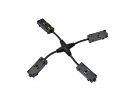 Коннектор X-образный гибкий Denkirs Smart Hide TR2116-BK