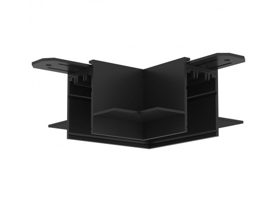 Коннектор L-образный потолок-потолок Denkirs Smart Hide TR2112-BK