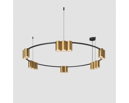 Подвесная люстра Denkirs Orbit DK4067-BK+SG