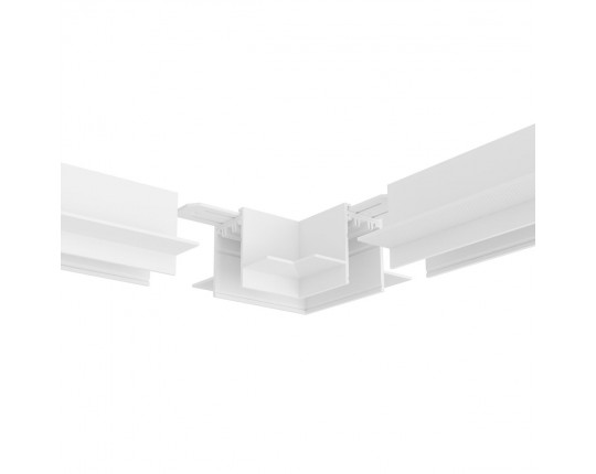 Коннектор L-образный потолок-потолок Denkirs Smart Hide TR2112-WH