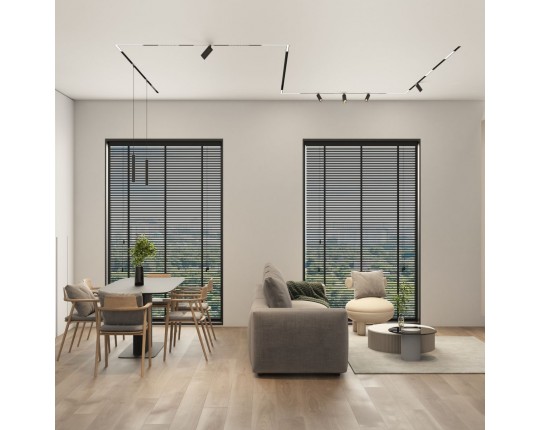 Трековый светодиодный светильник Denkirs Simple Spot DK8108-BK