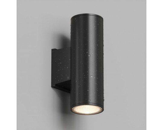 Уличный настенный светильник Denkirs Borg DK9821-BK