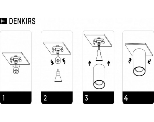 Потолочный светильник Denkirs Soro DK3040-WH