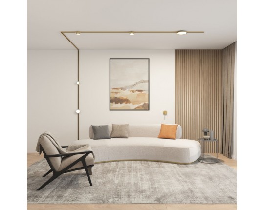 Трековый светодиодный светильник Denkirs Shine Flow DK5763-SB