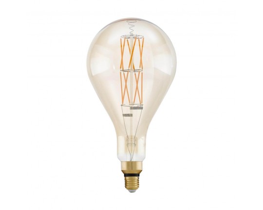 Лампа светодиодная филаментная диммируемая Eglo E27 8W 2100К янтарь 11686