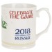 Кружка фарфоровая ЧМ 2018 v=420мл. (min6) (транспортная упаковка) 13013
