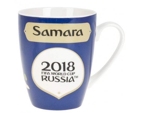 Кружка фарфоровая ЧМ 2018/Samara v=360мл. (подарочная упаковка)