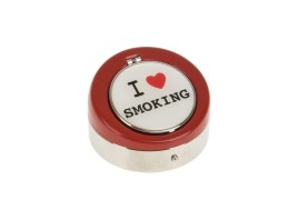 Пепельница To smoke or not to smoke 6,5*6,5*4см. (6видов) (min6) (металл) (транспортная упаковка)