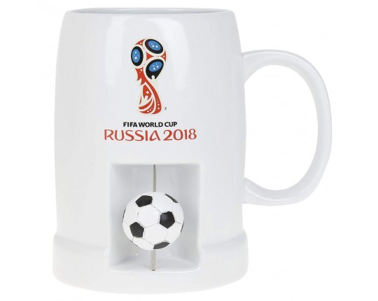 Кружка керамическая (для пива) ЧМ 2018 v=650мл. (транспортная упаковка)