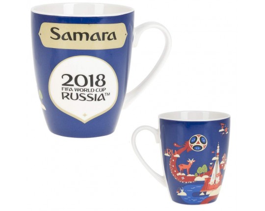 Кружка фарфоровая ЧМ 2018/Samara v=360мл. (min12) (транспортная упаковка)