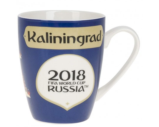 Кружка фарфоровая ЧМ 2018/Kaliningrad v= 360мл. (подарочная упаковка)