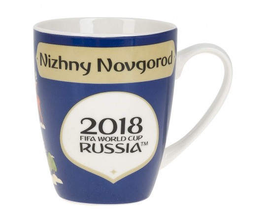 Кружка фарфоровая ЧМ 2018/Nizhny Novgorod v=360мл. (min12) (транспортная упаковка)